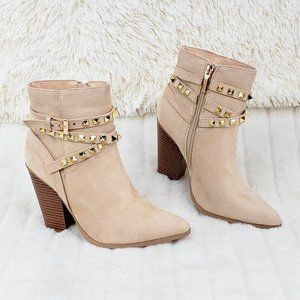 Classic Western Cowgirl Ankle Boots